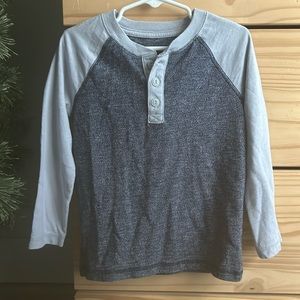 Kids Navy and Grey, Cat and Jack Long Sleeve Shirt Size 4T